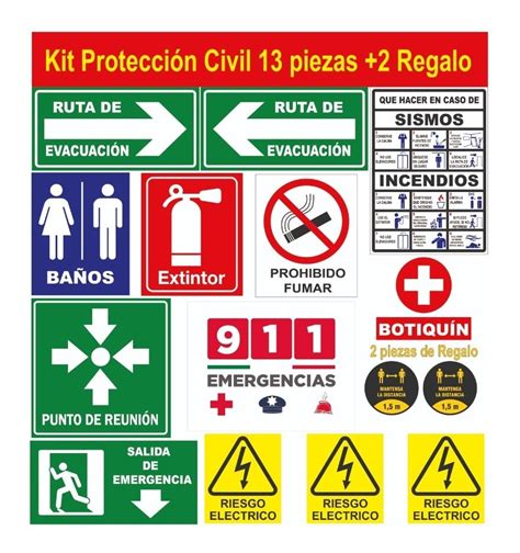 señales de protección civil